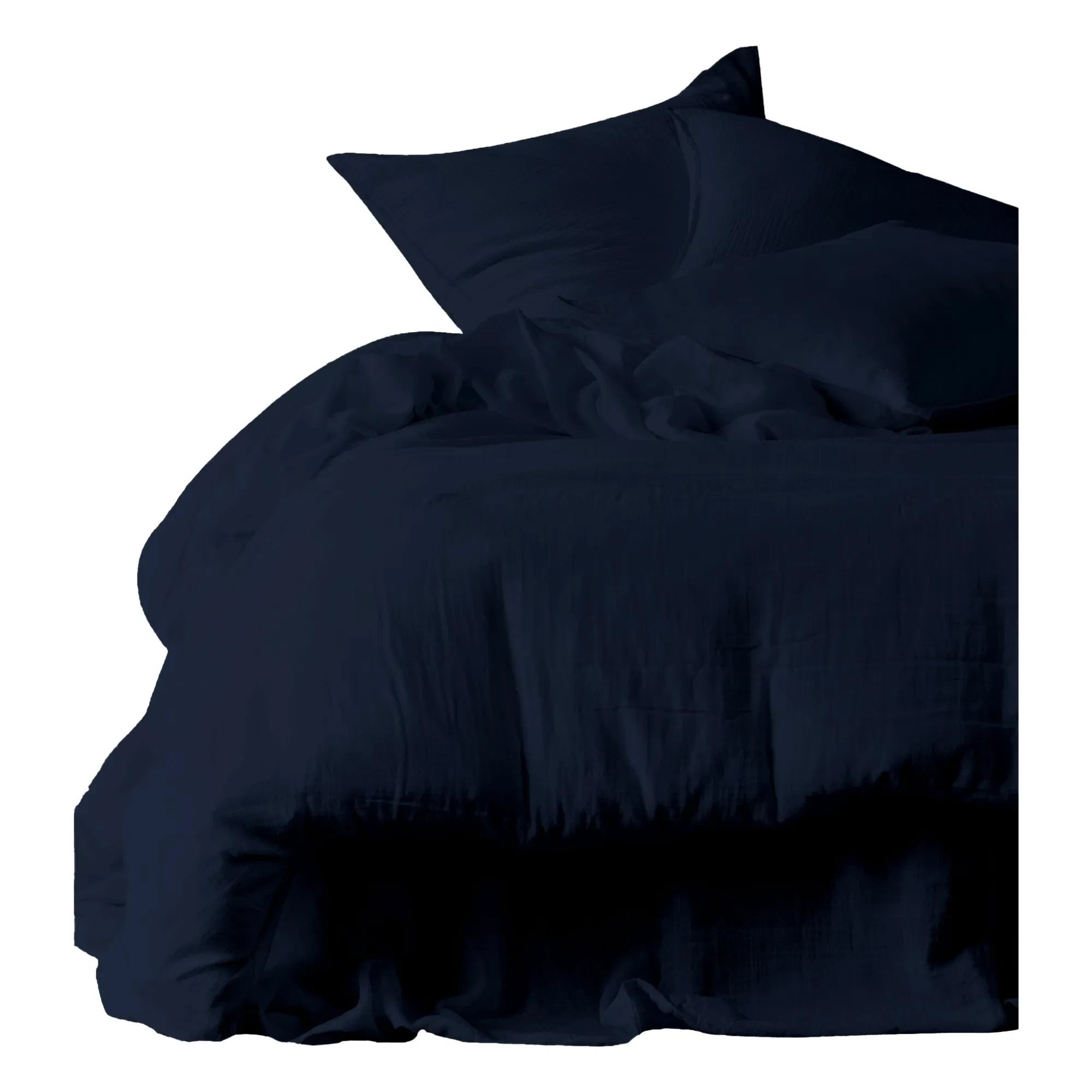 Haomy - Cotton Voile Duvet Cover Set | Ink