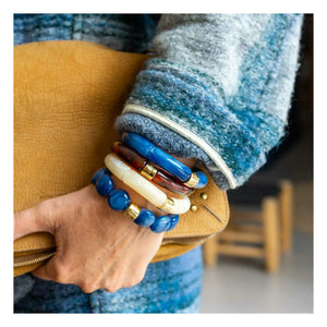 Parabaya - Igarape 2 Bracelets | Blue
