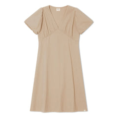 Matona - Mi-Long Organic Cotton Dress | Sand