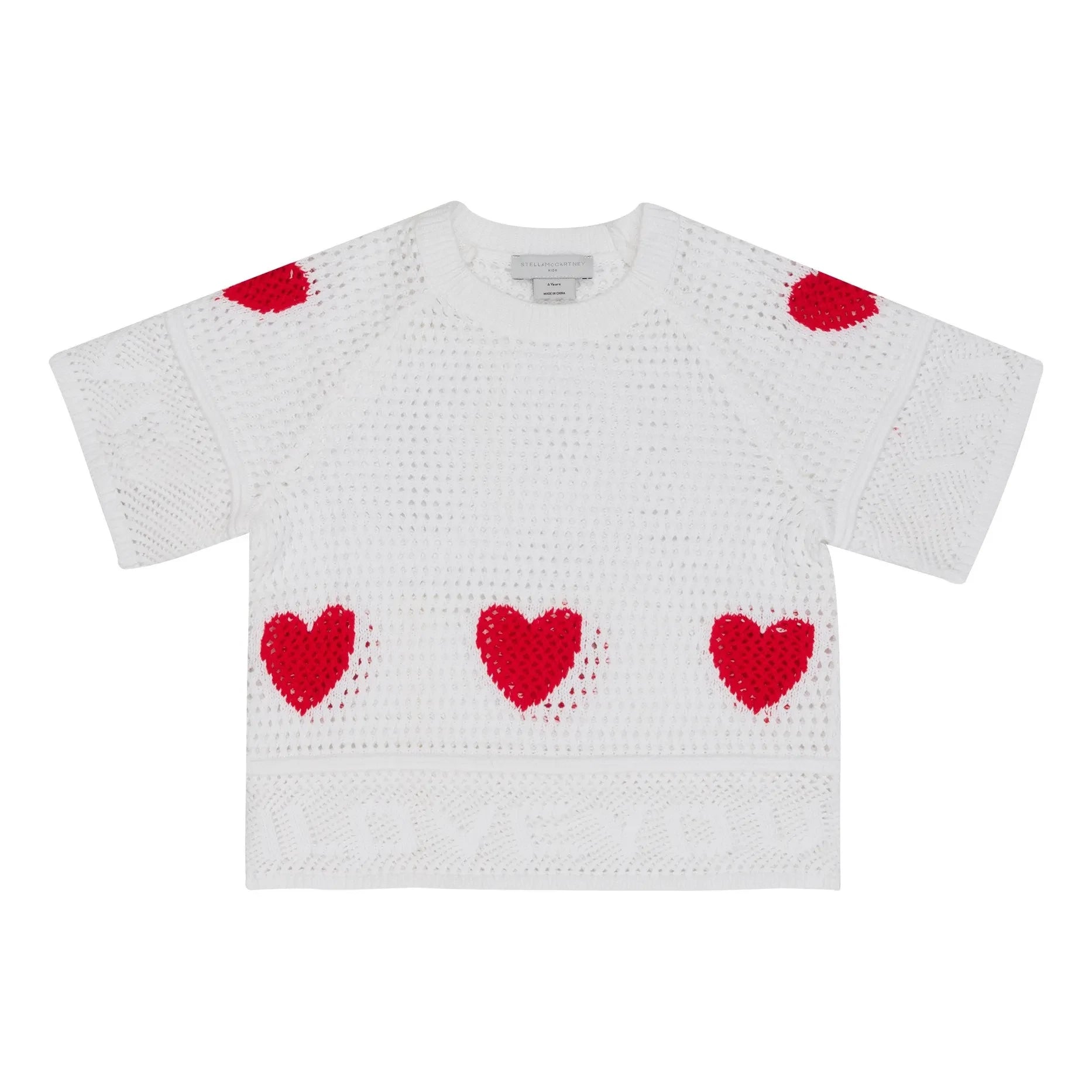Stella McCartney Kids - Heart Sweater | White