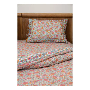 Louise Misha - Organic Cotton Noemie Duvet Cover | Orange
