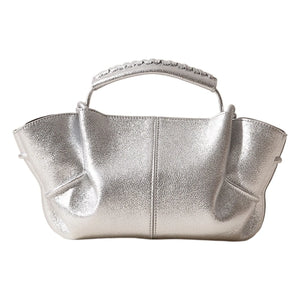 Hereu - Arta Mini Metallic Bag | Silver