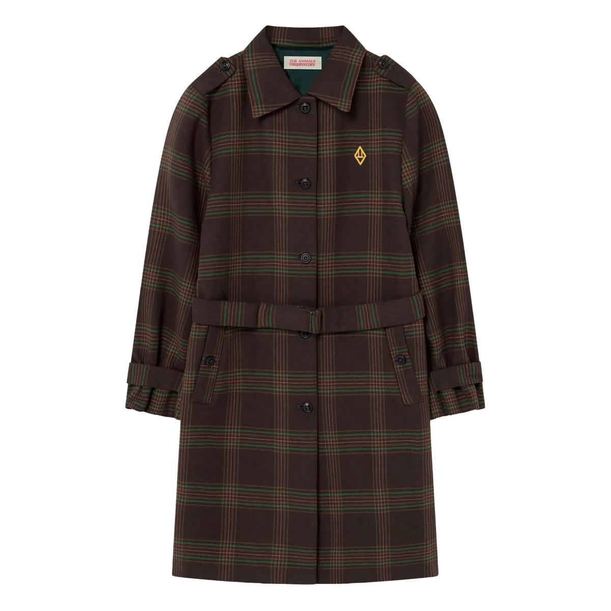 The Animals Observatory - Checked Coat | Brown