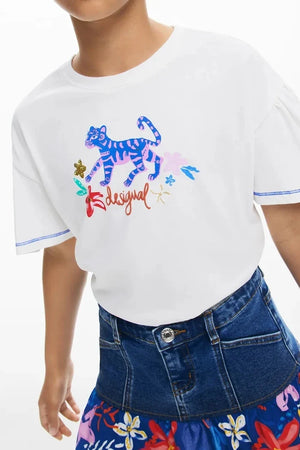 Desigual Çocuk Pamuklu Tişört