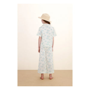 Tinycottons - Floral Pattern Shirt and Pants Set | White