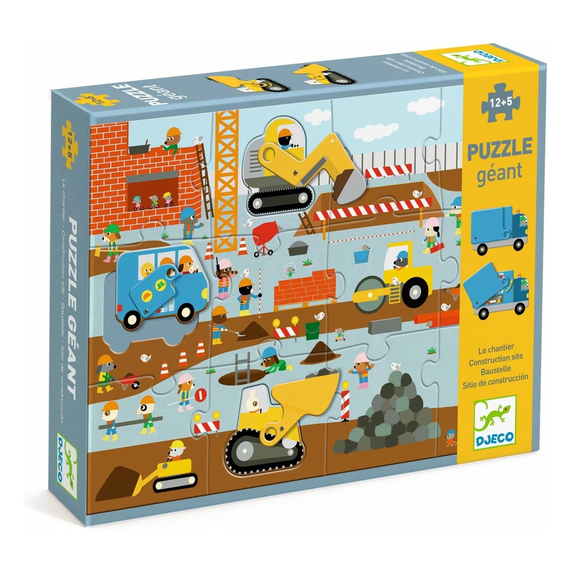 Djeco - Construction Puzzle - 17 Pieces