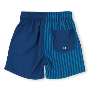 Goldie + Ace - Striped Swimsuit Shorts | Blue