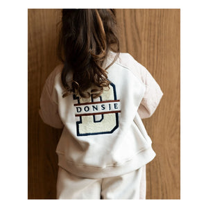 Donsje - Noal Bi-Material Bomber | Ecru