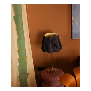 Doing Goods - Diya Silk Lampshade | Midnight Blue