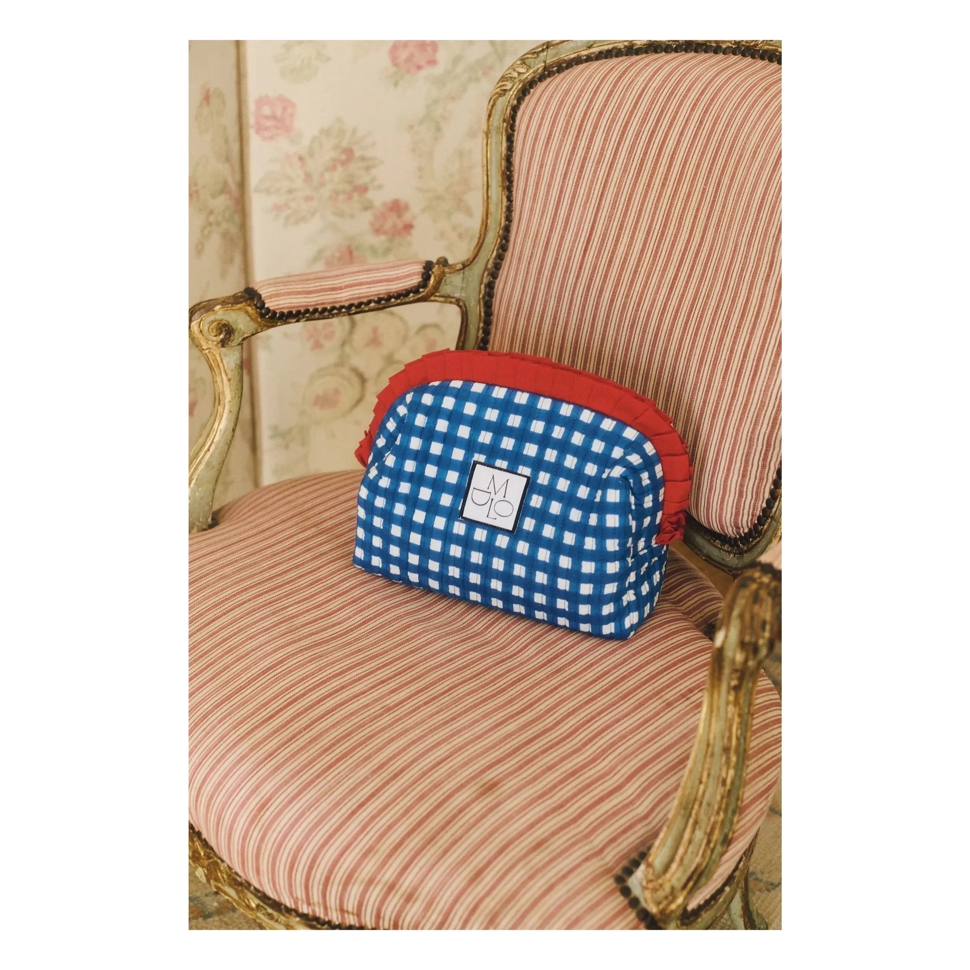 Maria de la Orden - Amy Pamuk Plaid Clutch Bag | Blue