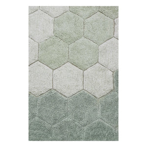 Lorena Canals - Honeycomb Round Rug | Gray Blue