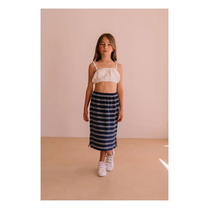 We Are Kids - Mandy Organic Cotton Embroidered Crop Top | White