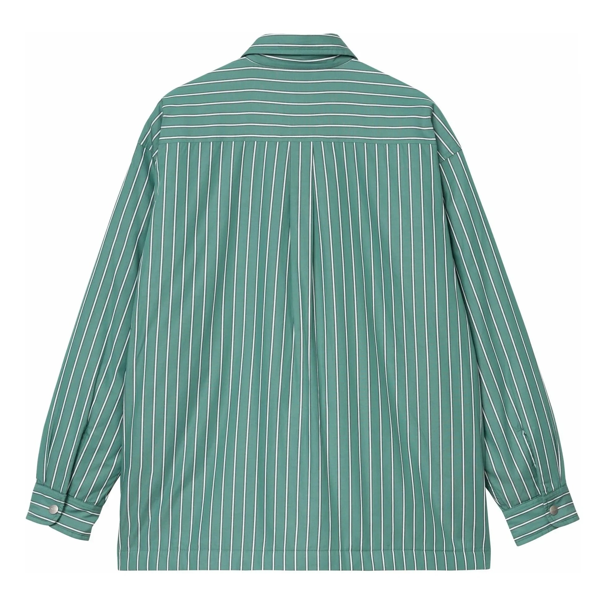 Carhartt WIP - Grimsby Striped Cotton Poplin Overshirt | Green