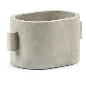 Serax - Oval Concrete Flower Pot | Gray
