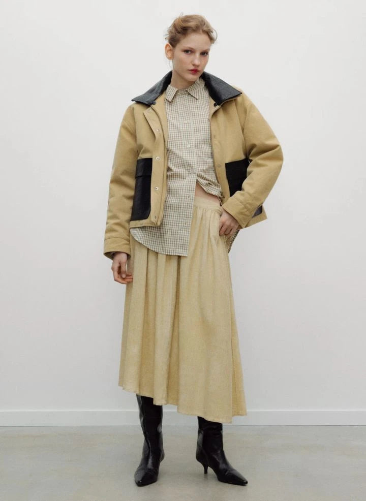 the new society - Flint Organic Cotton Jacket | Beige