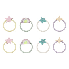 Mimi & Lula - Set of 8 Arc en Ciel and Etoile hair clips | Lilac