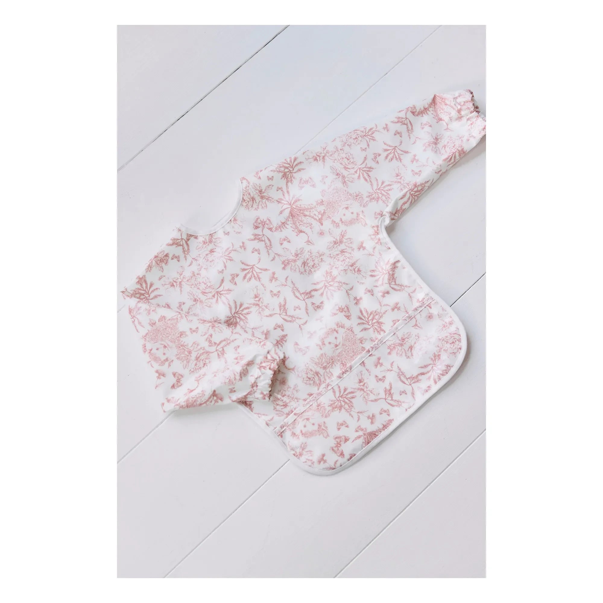 Tartine et Chocolat - Toile de Jouy Printed Sleeveless Bib | Peach