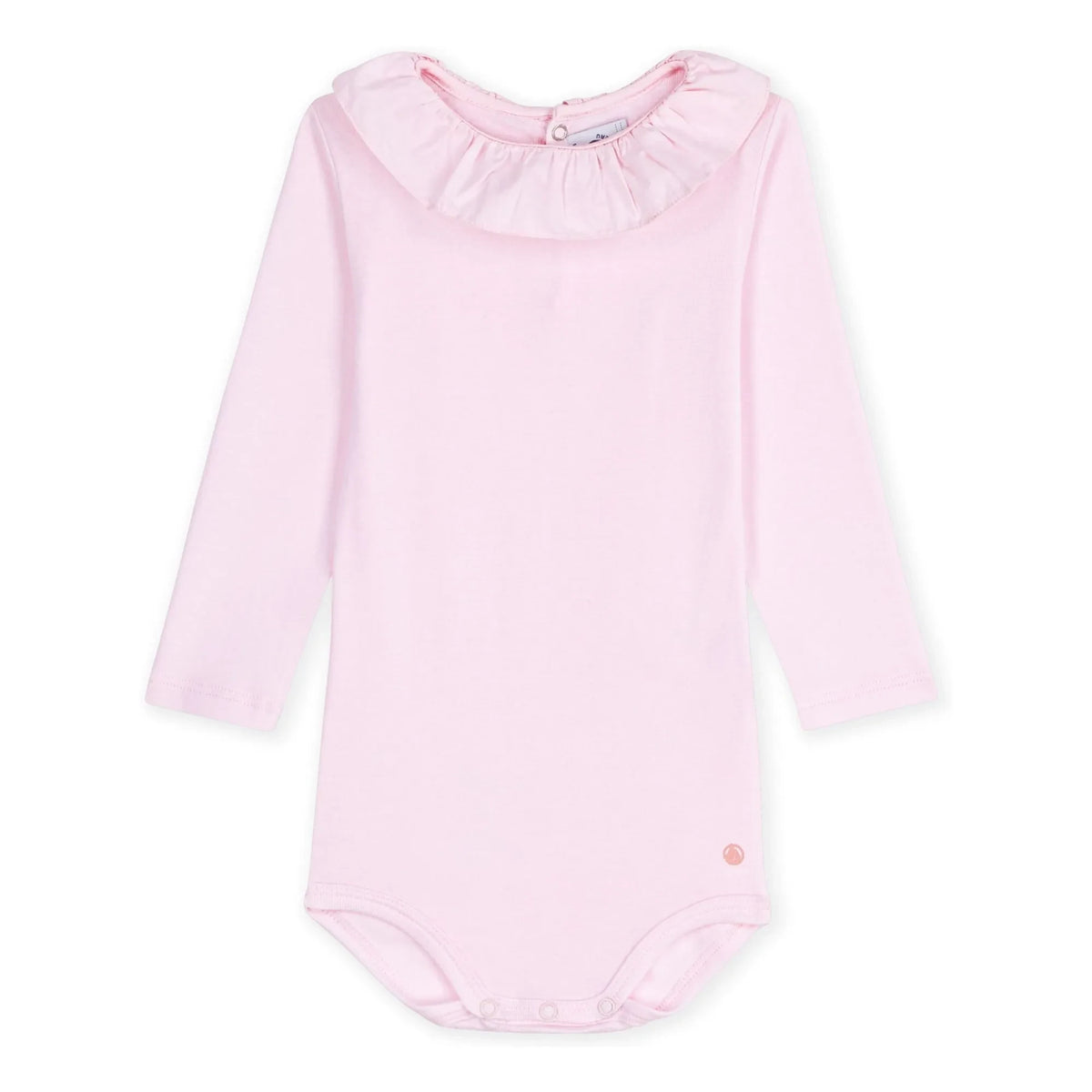 Petit Bateau - Uni-collar body Organik pamuk | Soluk Pembe