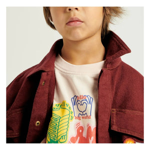 American Vintage - American Vintage X Smallable Collaboration - Spywood Denim Jacket | Crimson