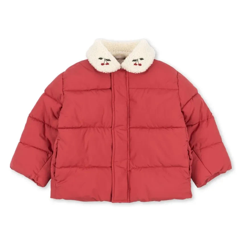 Konges Sløjd - Alpi Cerises Recycled Fiber-Filled Down Coat | Red