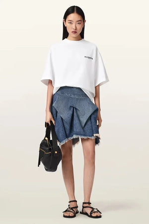 AllSaints kadın pamuklu oversize tişört HALIS