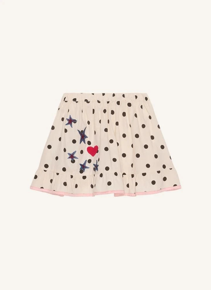 SISSEL EDELBO - Diana Pois Organic Cotton Skirt - Kids Collection | Cream