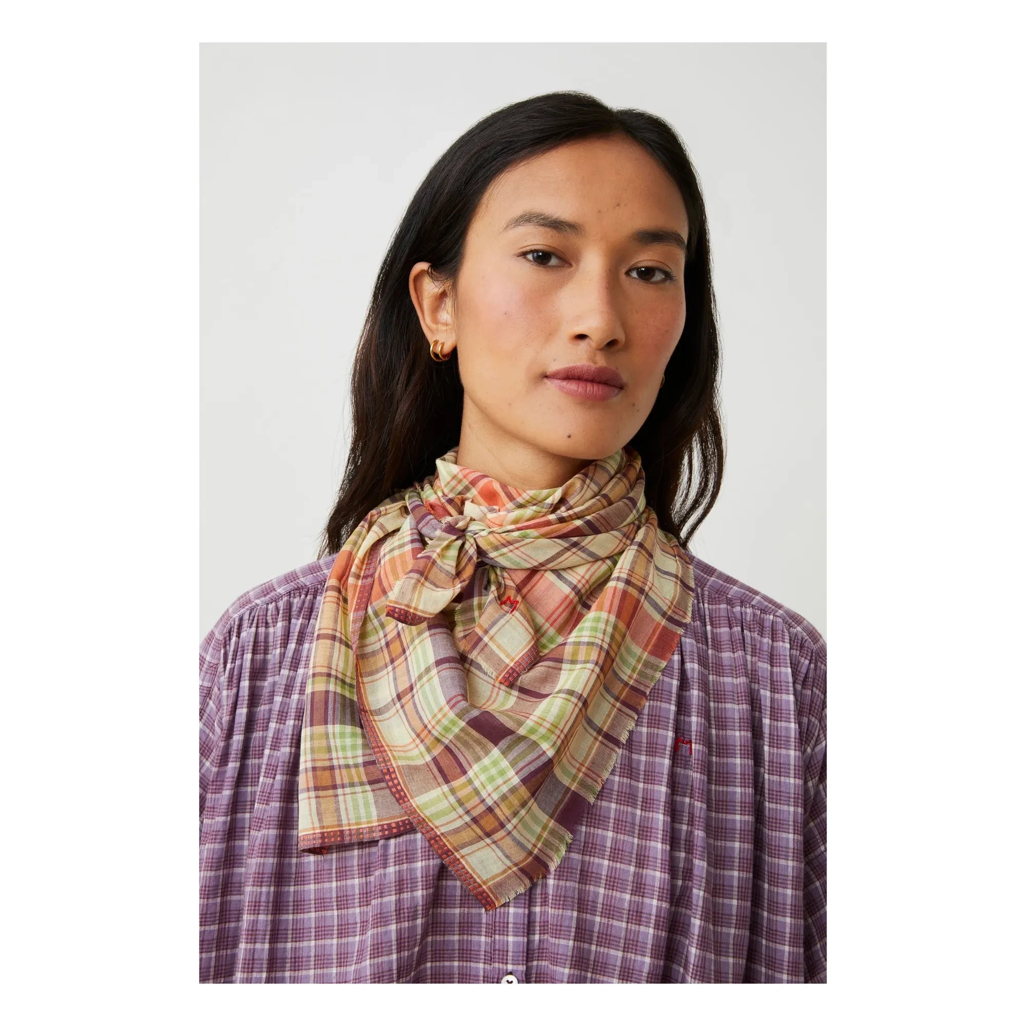 Moismont - Secret Scarf No.817 Cotton | Purple