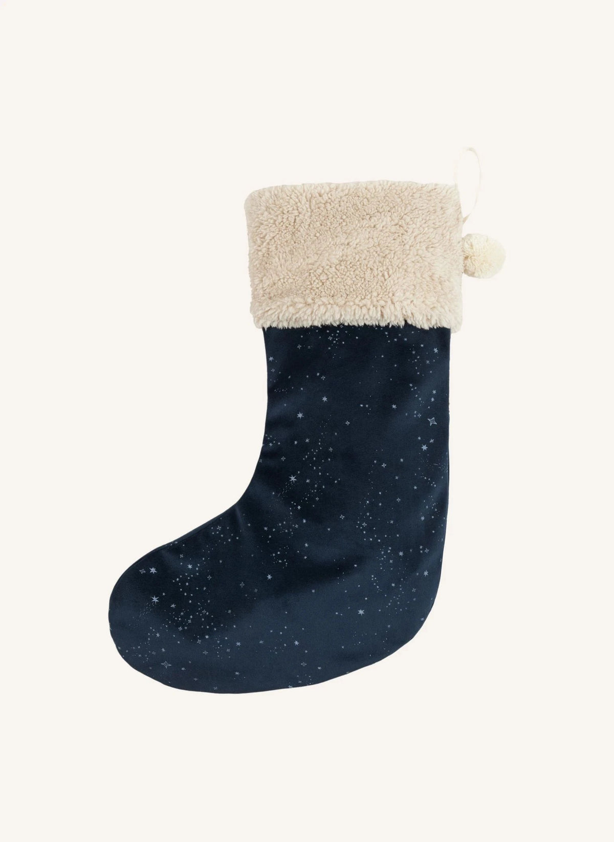 Nobodinoz - Velvet Christmas Stocking | Midnight Blue