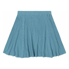 FUB - Pointelle Skirt Fine Knit Organic Cotton | Azure blue