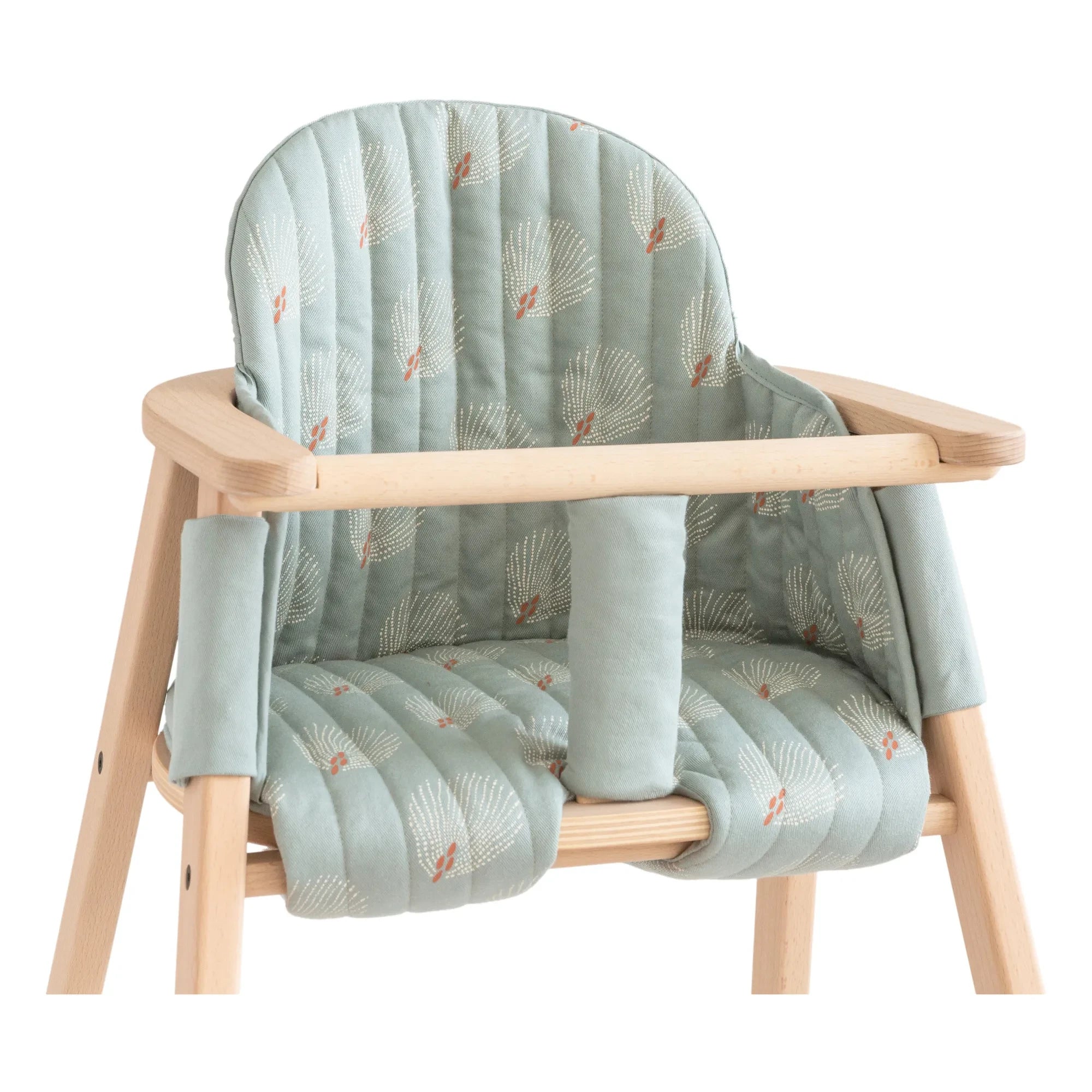 Nobodinoz - Growing Green Mama Chair Cushion Cover | Green Water