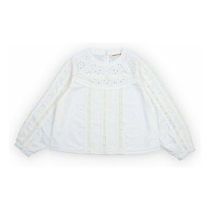 The New Society - Dahlia Blouse | White