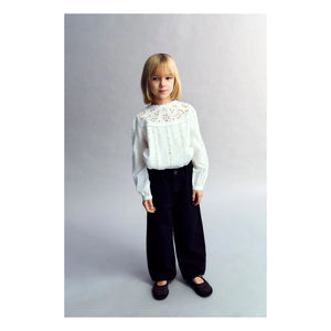 The New Society - Dahlia Blouse | White