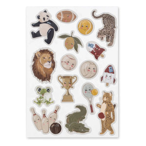 Konges Sløjd - Tüylü çıkartmalar Hayvanlar | Mavi