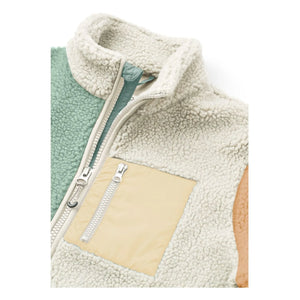 Liewood - Nelson Color Block Recycled Fiber Sherpa Jacket | Green