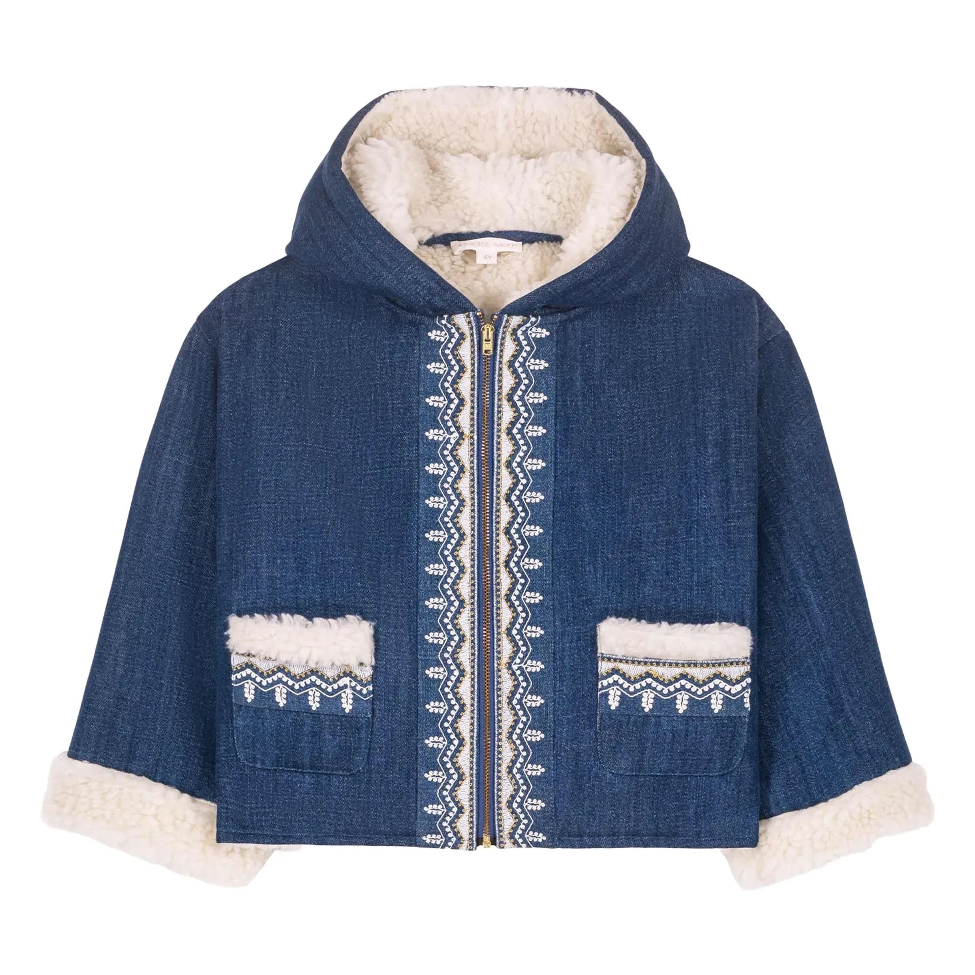 Louise Misha - Melvette Denim Coat | Blue