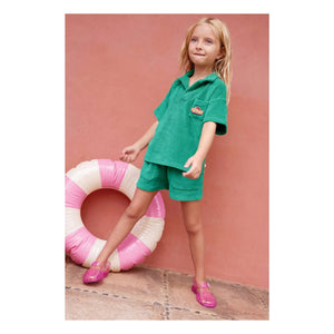 Bonton - Nono Towel Shorts | Emerald Green