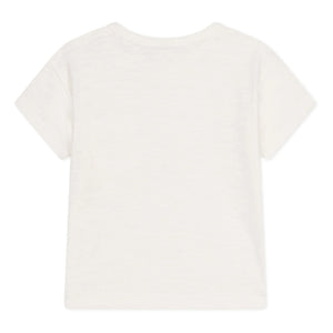 Petit Bateau - Marmiton Jersey Flamed Tişört | Ekru