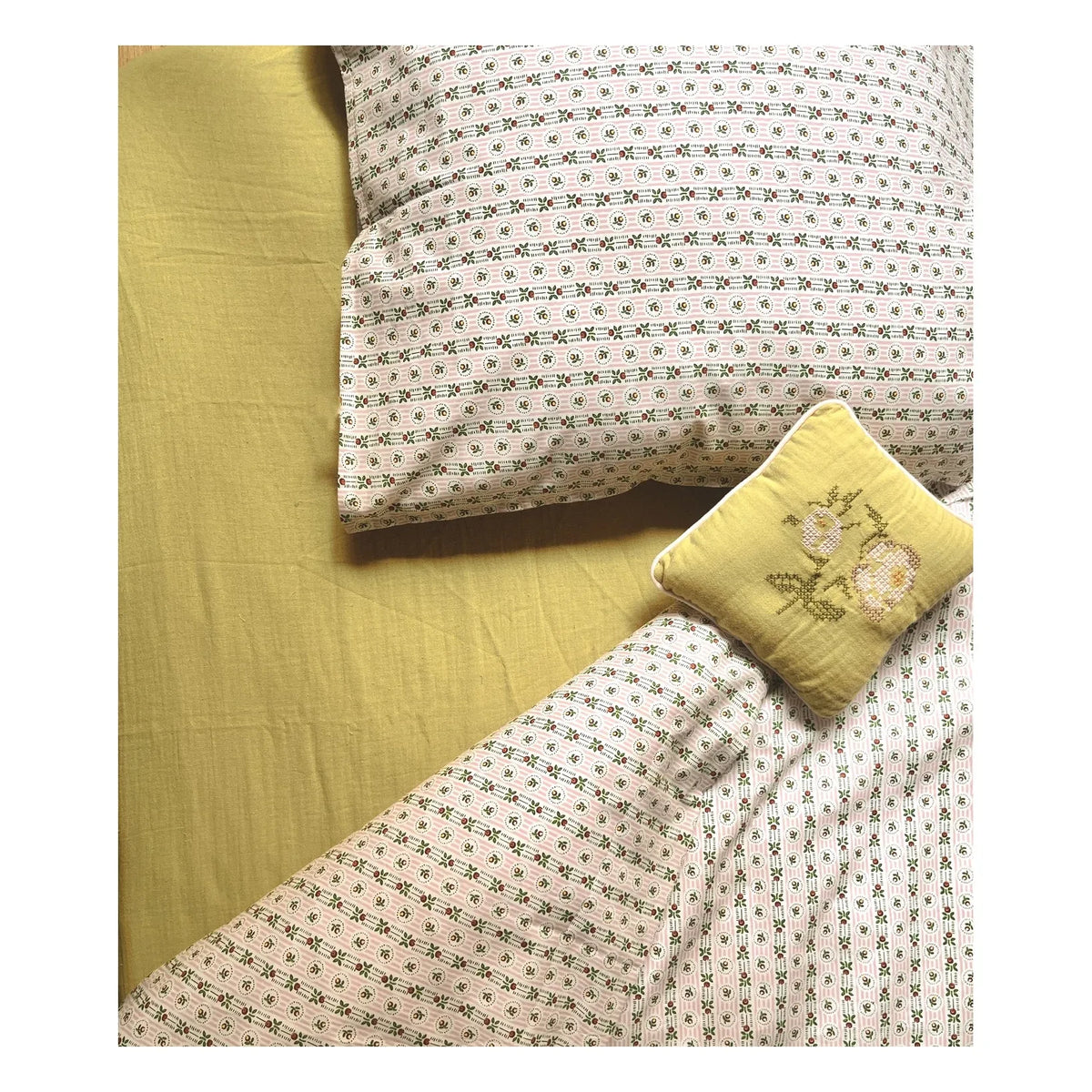 Editions Aimable - Paulette bedding set | Pommette Poplin