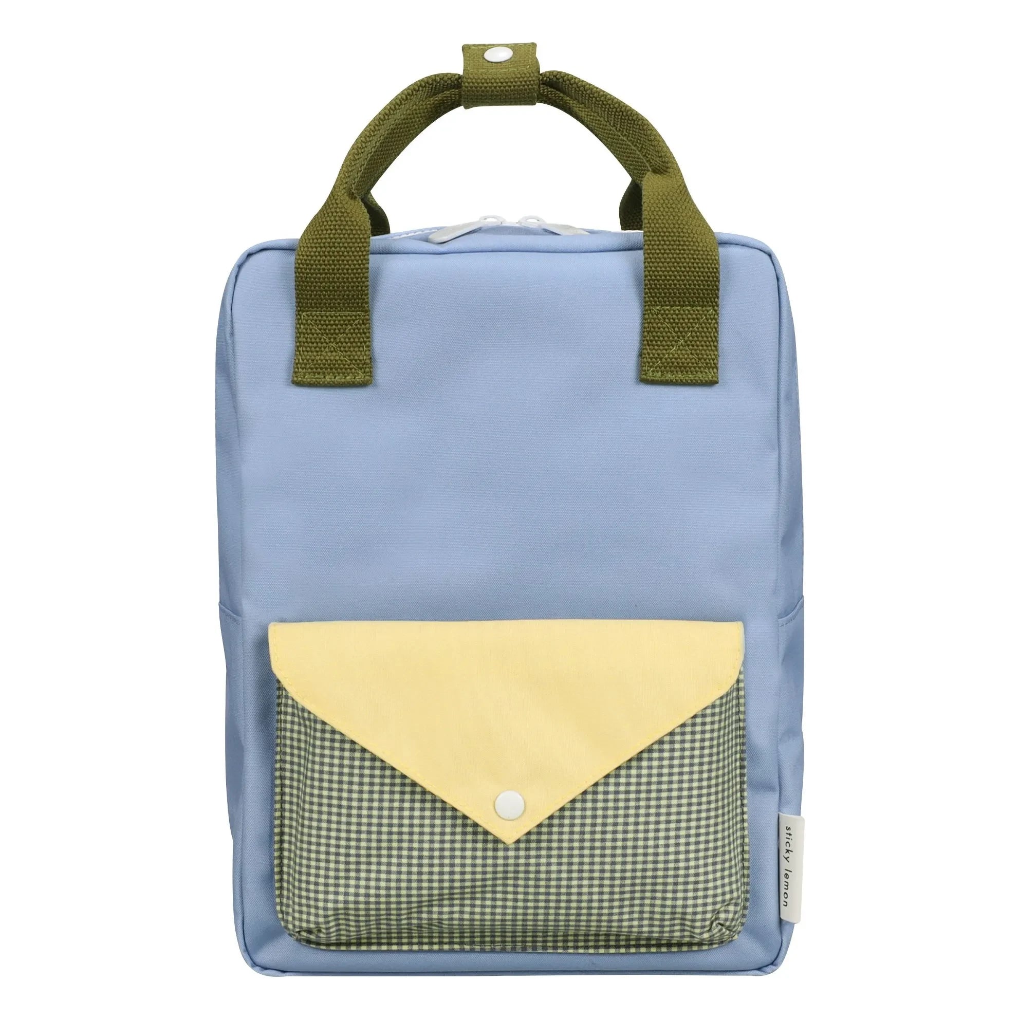 Sticky Lemon - Medium Envelope Backpack | Light blue