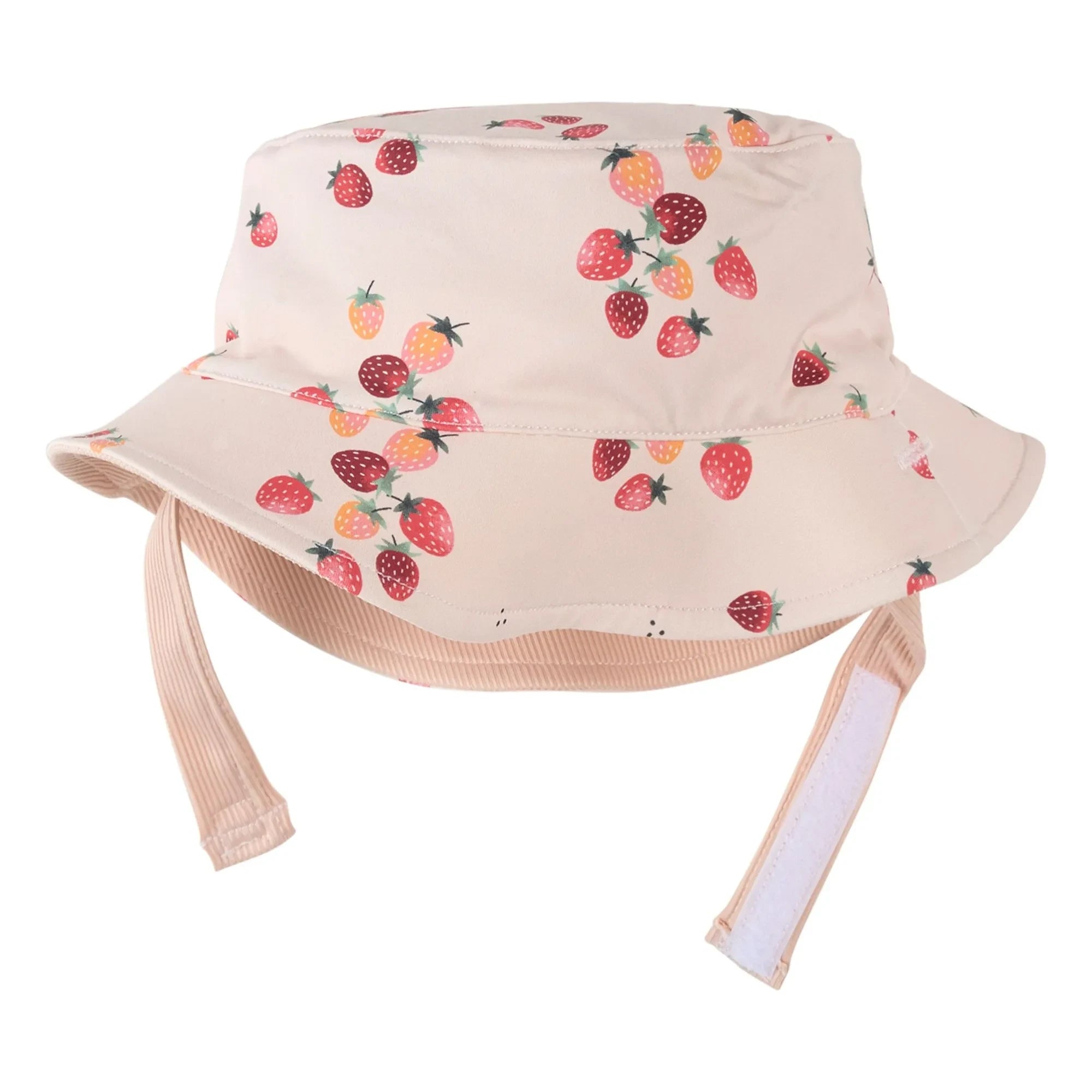 Petit Lem - Reversible UV-Protection Strawberry Hat with Textured Recycled Fibers | Pink