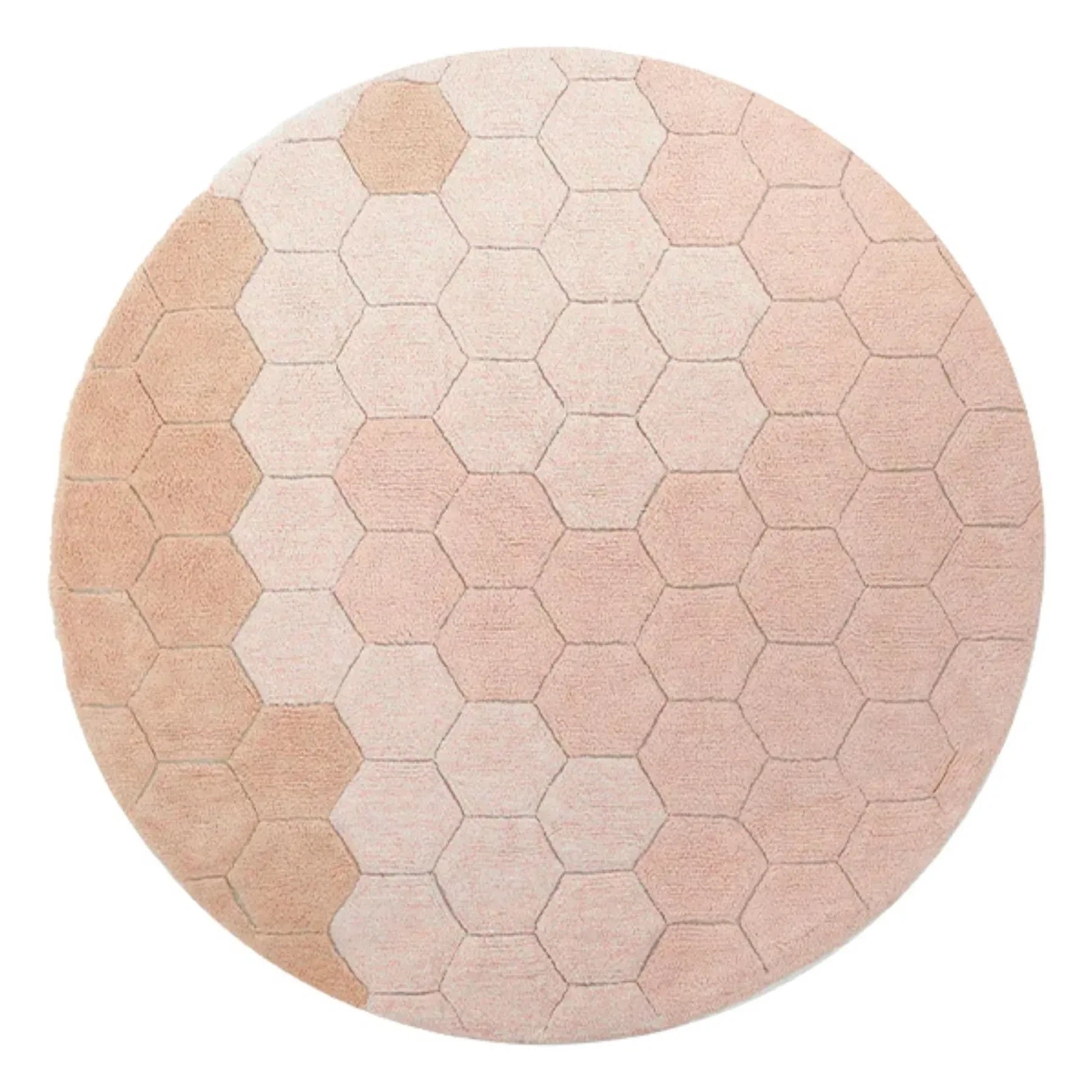 Lorena Canals - Honeycomb Round Rug | Pink