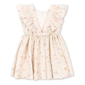 Konges Sløjd - Elin Fleurie Organic Cotton Ruffled Dress | Beige