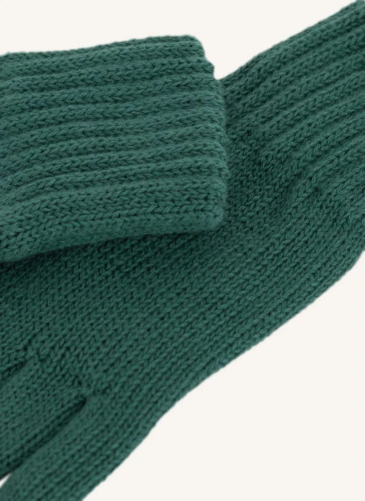 Petit Bateau - Organic Cotton Mesh Gloves | Chrome Green