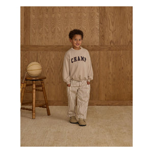 Rylee + Cru - Cargo Pants Striped | Ecru