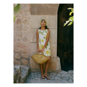 Peony - Linen Shift Dress | Yellow