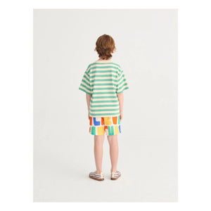 Bobo Choses - Striped Bobo Choses T-shirt | Green