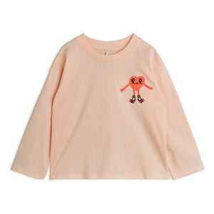 Mini Rodini - Organic Cotton Heart T-shirt | Powder Pink