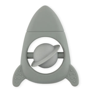 Konges Sløjd - Rocket Silicone Teething Ring | Grey