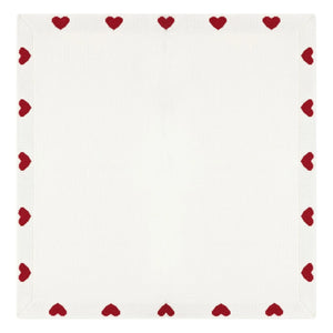 Petit Bateau - Organic Cotton Heart Knit Blanket | Ecru