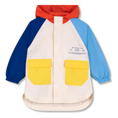 Wynken - Color Block Windbreaker | Ecru